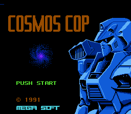 Cosmos Cop (Homebrew) — Title screen